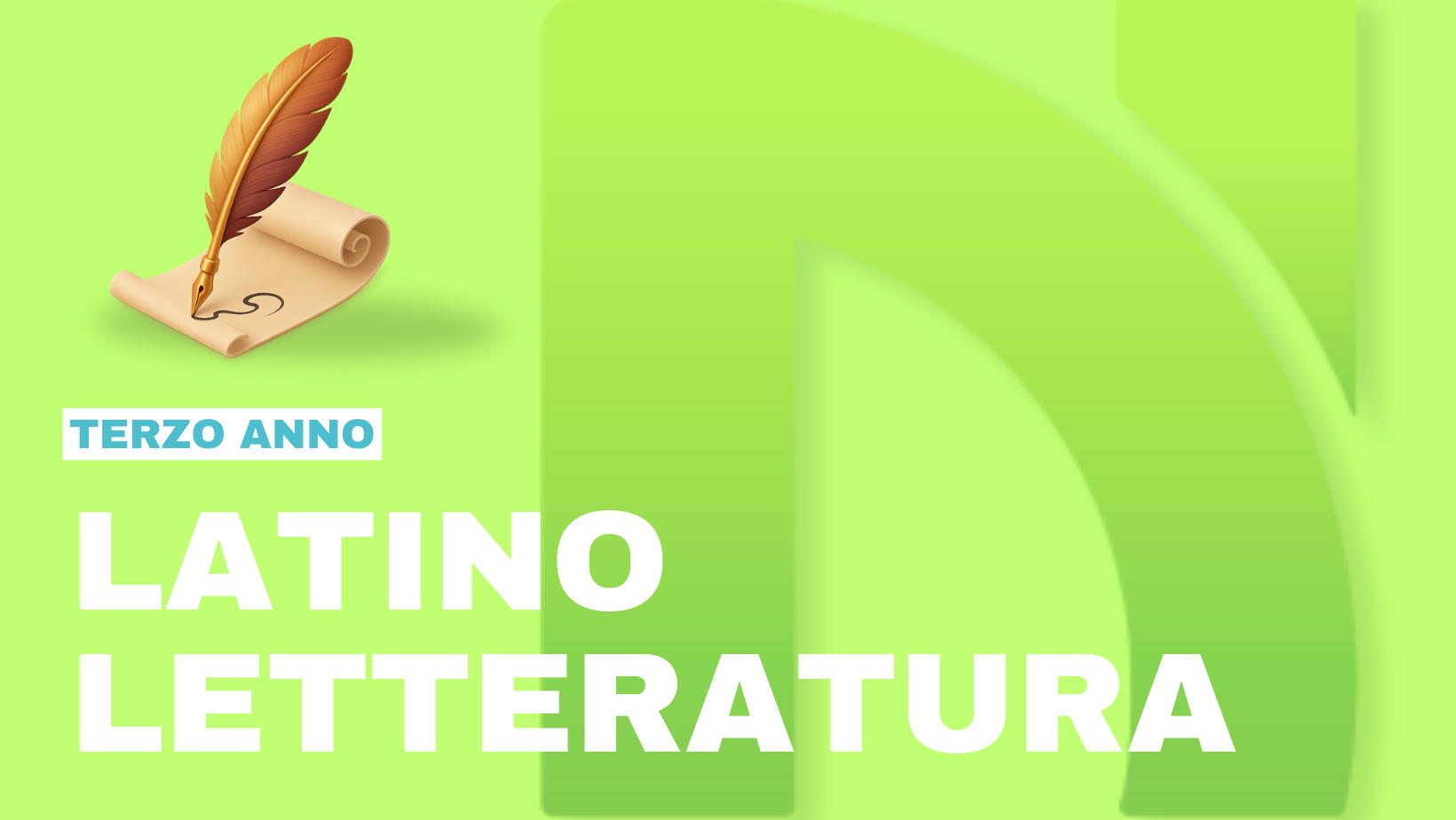 LATINO LETTERATURA 3° Anno