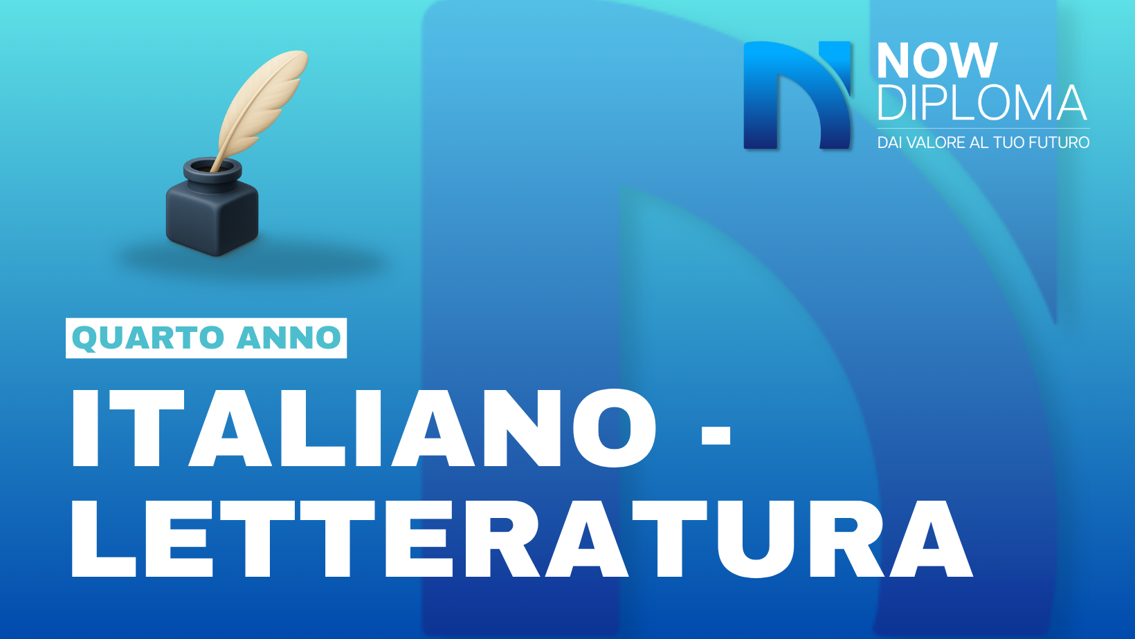 ITALIANO – Letteratura 4° Anno