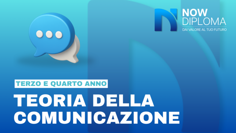 TEORIA DELLA COMUNICAZIONE 3° e 4° Anno